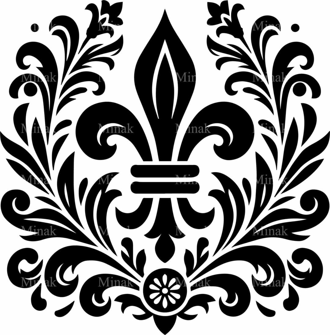 6 SVG Medieval Emblem SVG – Elegant French Heraldic Cut File – Royal ...