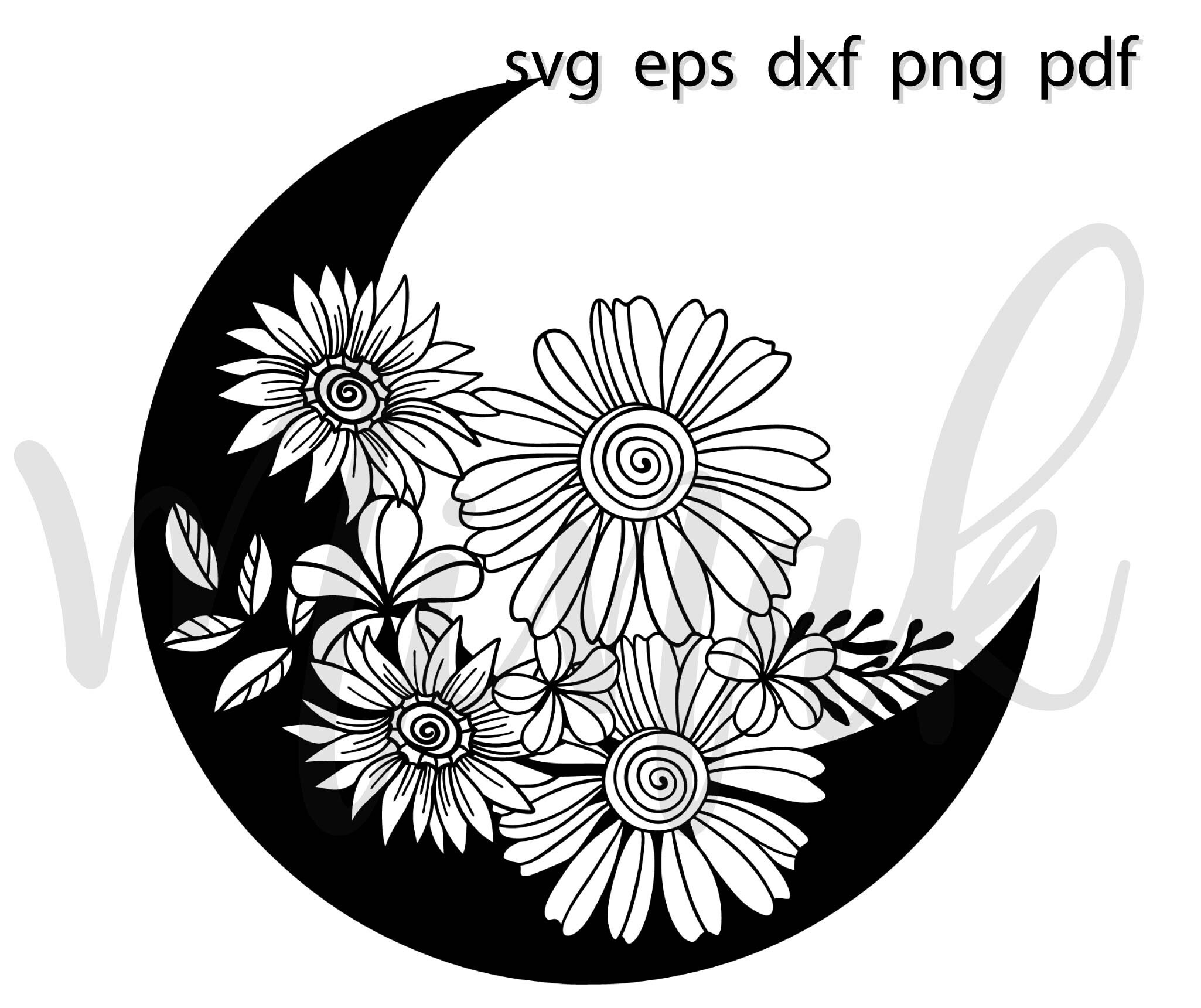 Free Free Sunflower Moon Svg 716 SVG PNG EPS DXF File