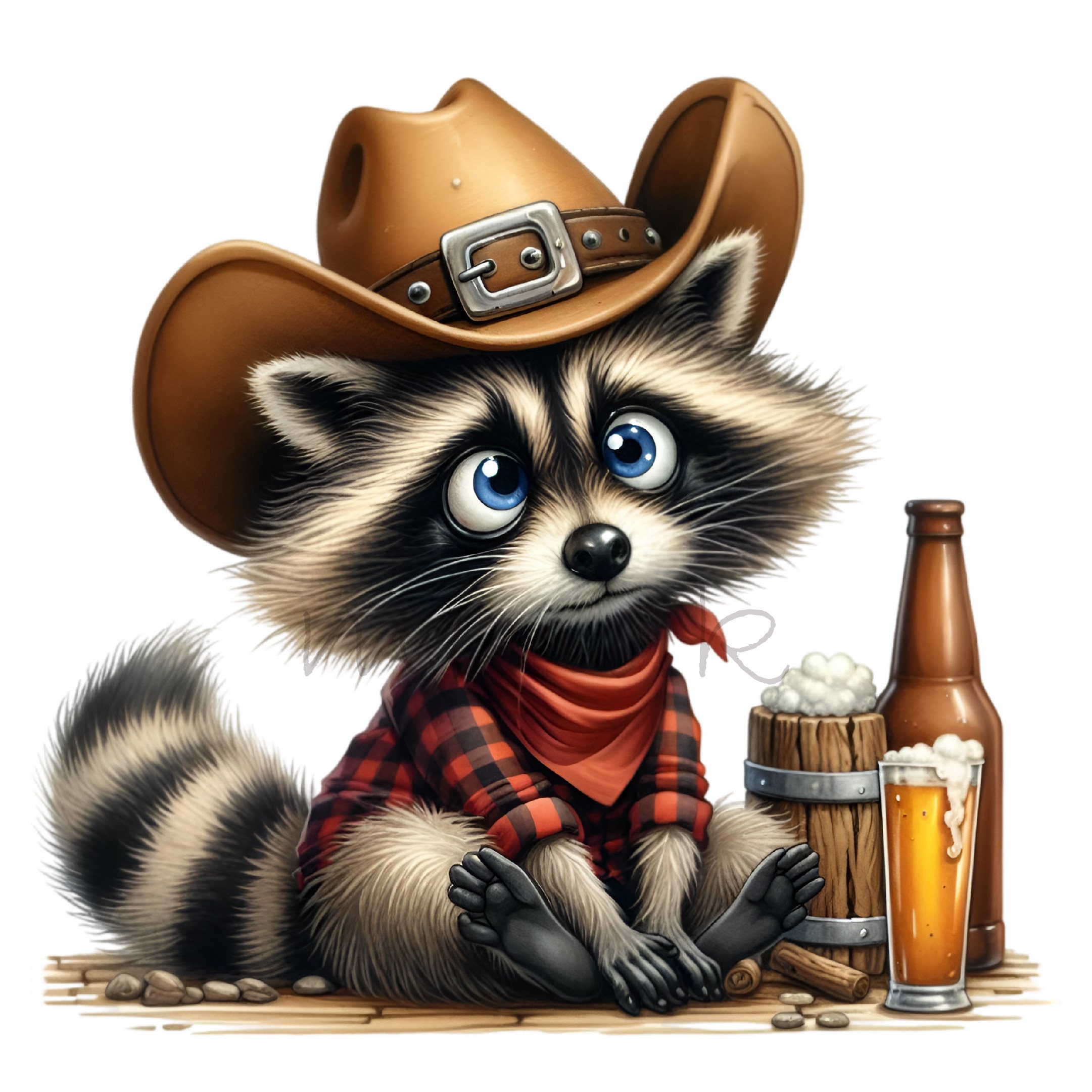 12 PNG Cowboy Raccoon, Western Animal Clipart, Trash Panda - Etsy