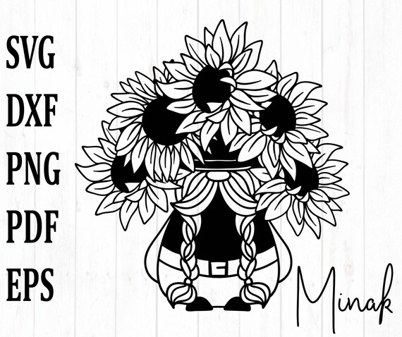 Free Free 200 Sunflower Gnome Svg SVG PNG EPS DXF File