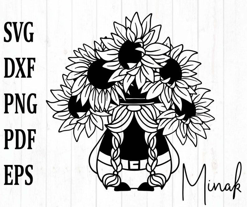 Free Free 334 Sunflower Gnome Svg SVG PNG EPS DXF File