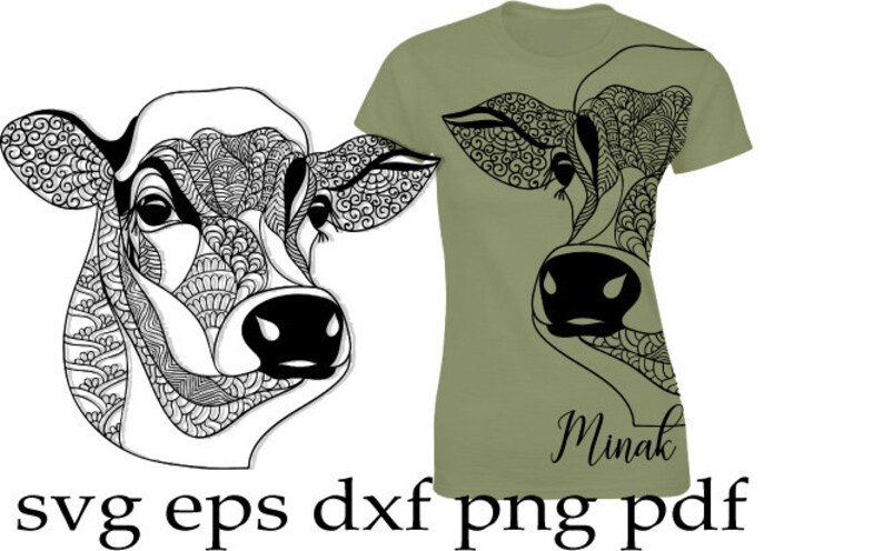 Download Mandala cow svg Angus cow farm birthday mom shirt svg cow ...