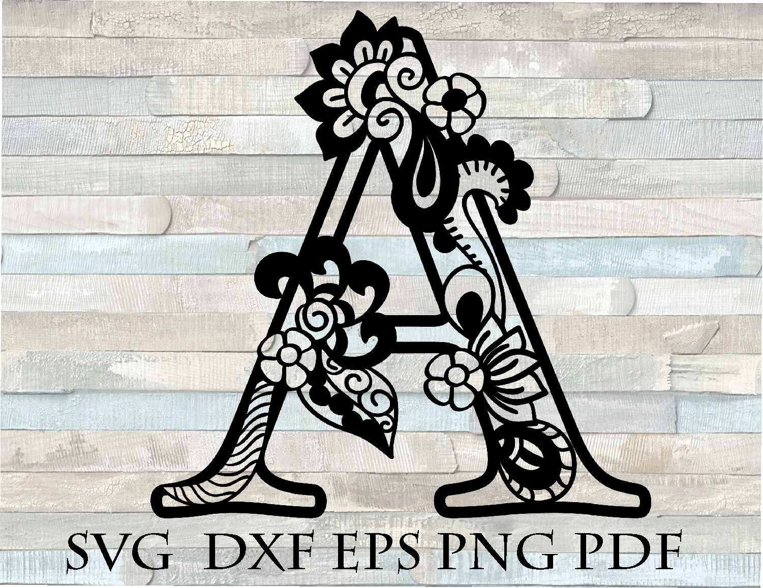Free Free 210 Mandala Letters On Cricut SVG PNG EPS DXF File