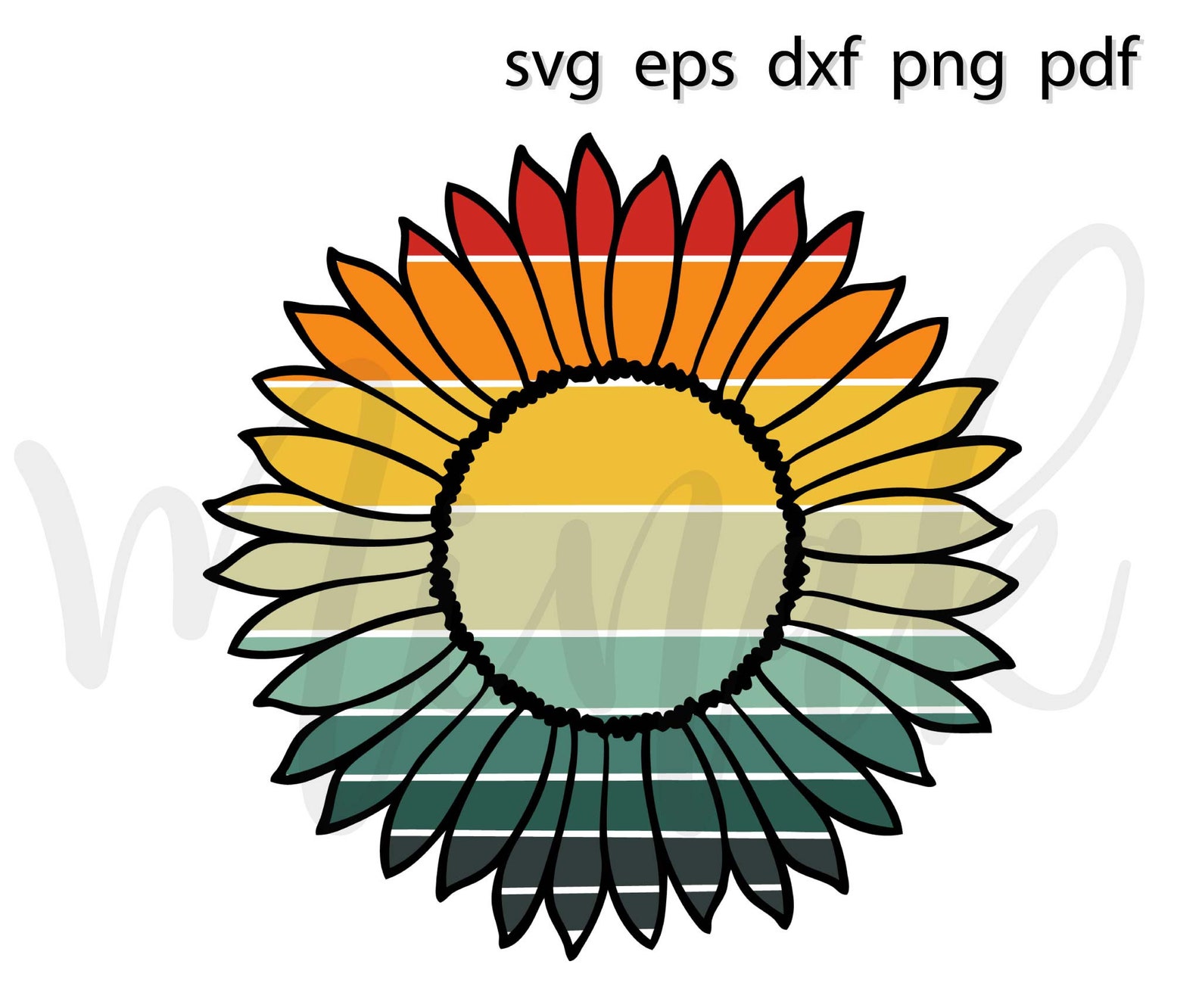 Free Free 311 Vintage Sunflower Svg SVG PNG EPS DXF File
