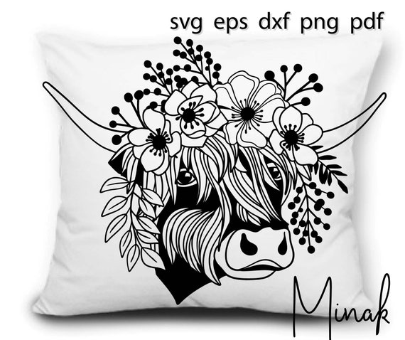 Download Highland Cow Svg Baby Cow Svg File For Cricut Longhorn Svg Etsy