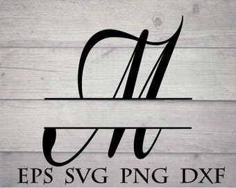 Download Mother's Day Split Monogram SVG Floral Split Monogram