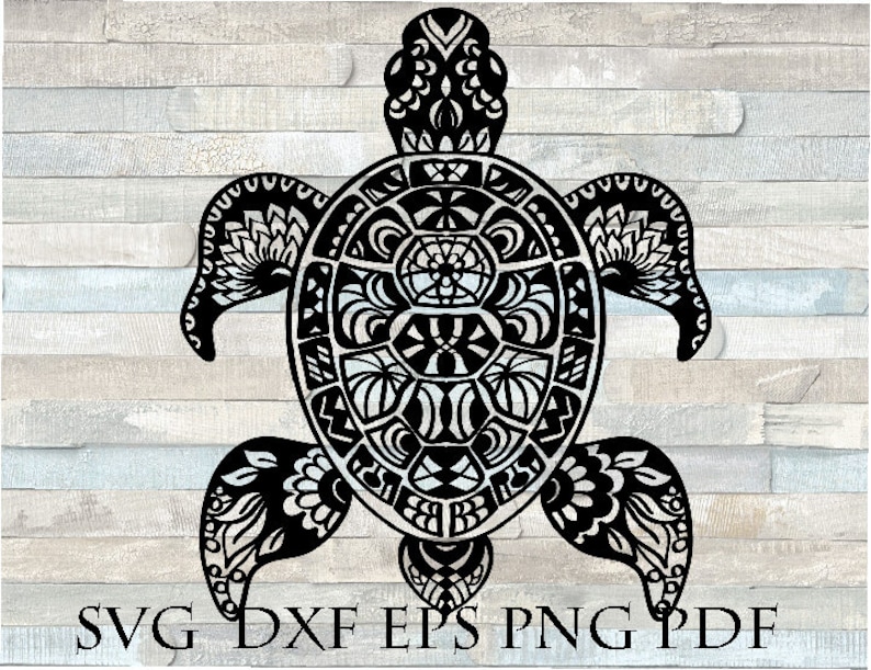 Download Sea turtle svg animal mandala svg | Etsy