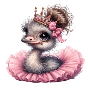Ostrich Ballerina Princess Plush Toy