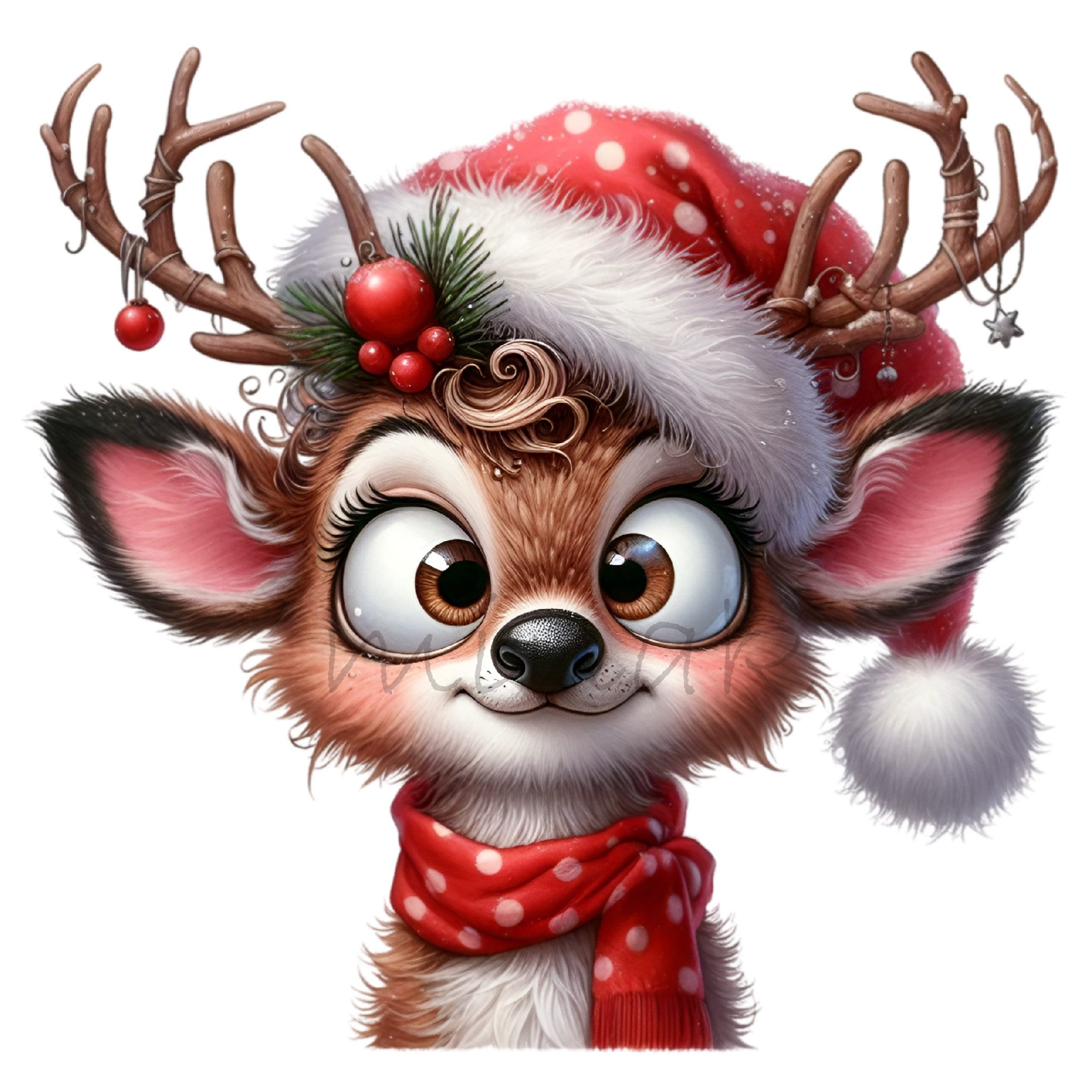 14 PNGホリデー鹿クリップアート – かわいいクリスマストナカイPNG