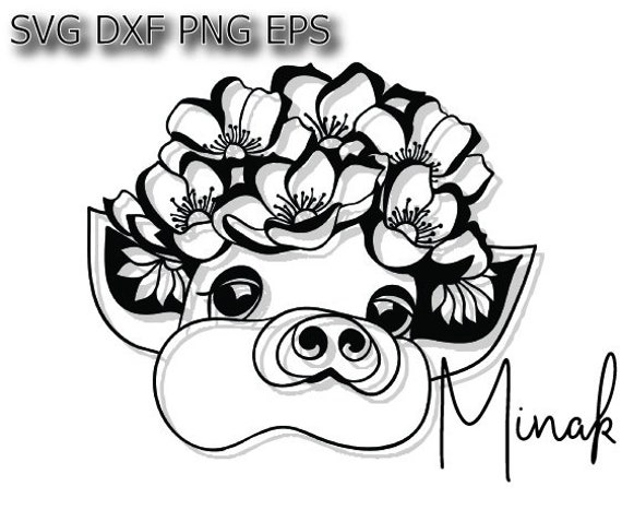 Download Free Pig Face Svg Etsy SVG Cut Files