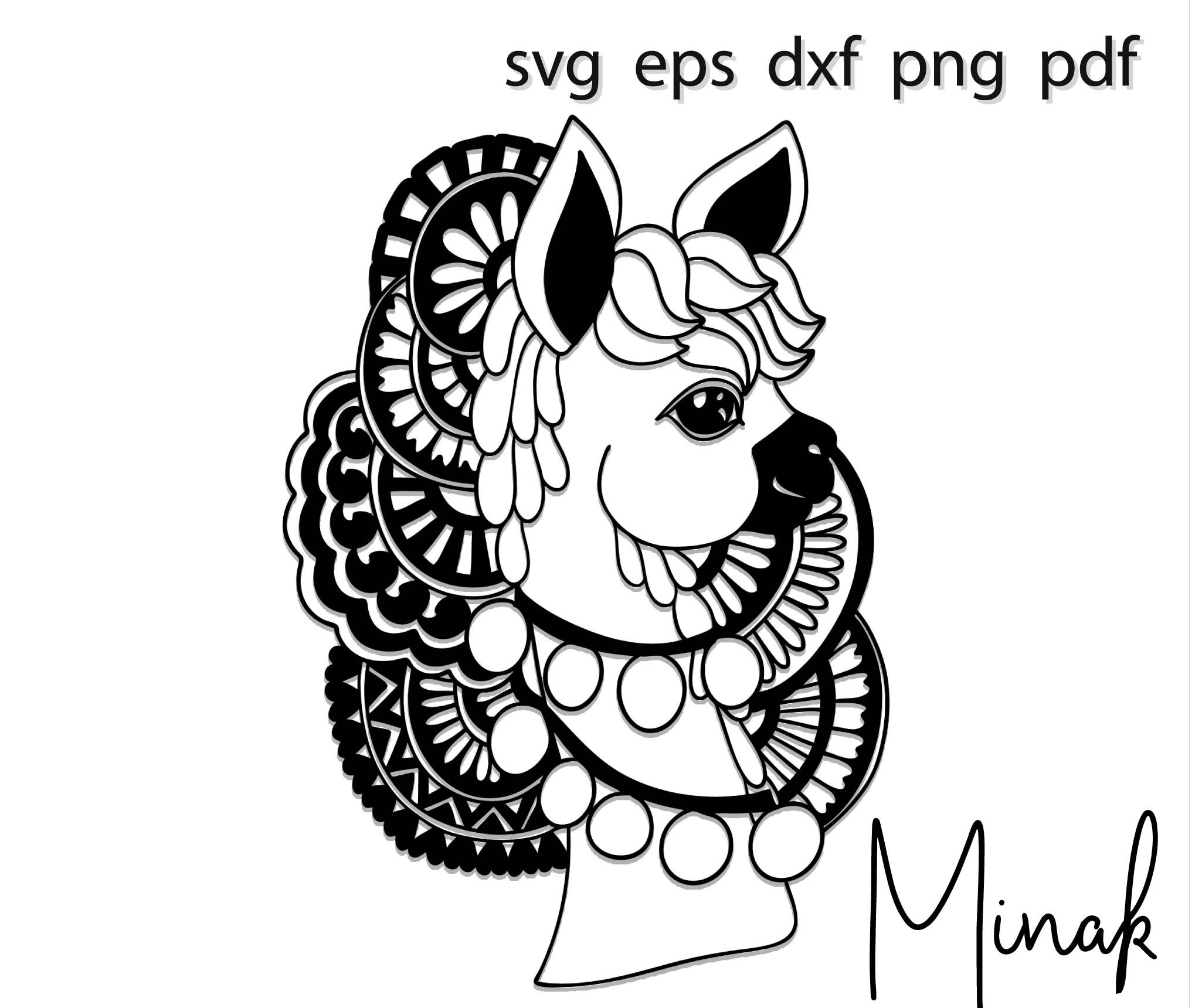 Download Cute Llama Svg Etsy