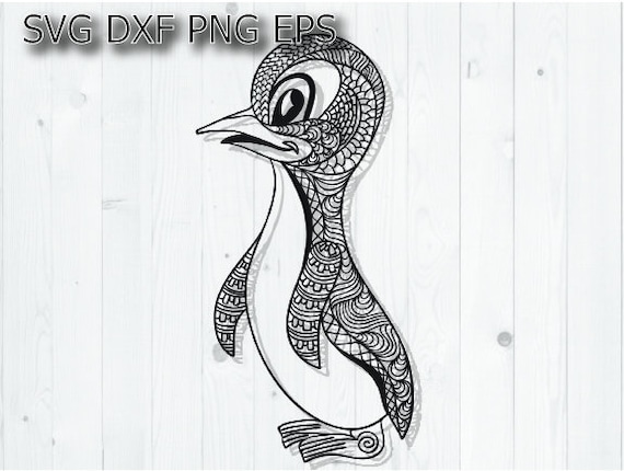 Download Penguin Mandala Svg Baby Penguin Line Art Zentangle Lover Etsy PSD Mockup Templates