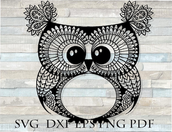 Download Zentangle Owl Svg Zentangle For Cricut Mandala Owl Svg Owl Cricut Svg Intricate Svg File Owl For Cricut Owl Cricut Design Kits How To Craft Supplies Tools