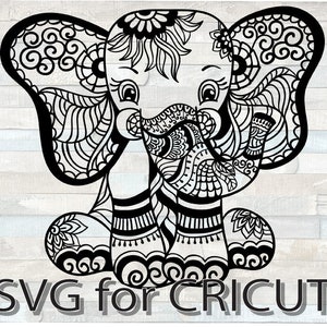 Download Elephant Mandala Svg Etsy