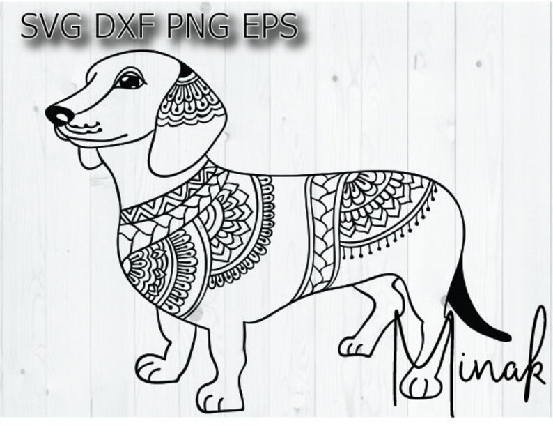 Download View Free Sausage Dog Mandala Svg File Images Free Svg Files Silhouette And Cricut Cutting Files