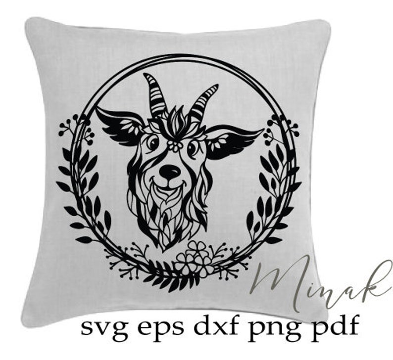 Download Baby Goat Svg Floral Flower Face Lover Shirt Gift Mom Birthday Etsy