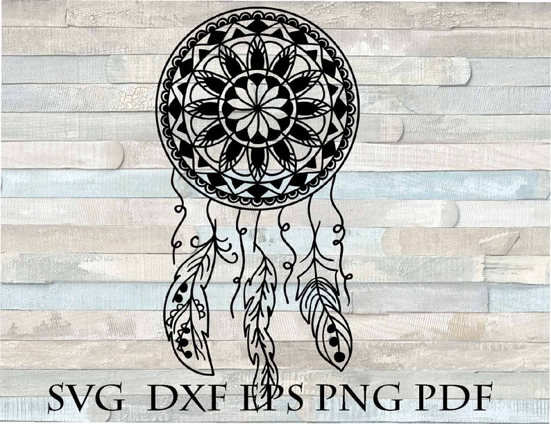 Download Dream catcher svg mandala svg feather svg hippie svg | Etsy