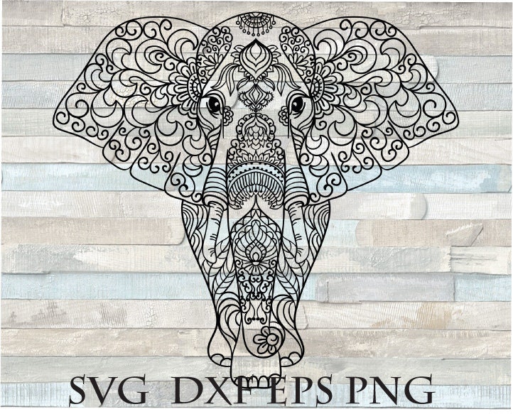 Download Ethnic Elephant Svg Elephant Mandala Svg Etsy