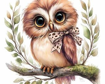 14 PNG Woodland Owl PNG Clipart, Forest Bird Cheetah Bow