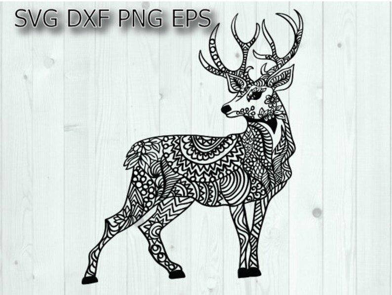 Download Buck svg deer mandala svg deer head clipart deer antlers ...
