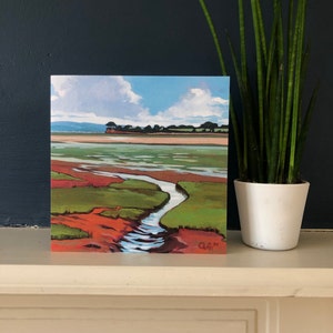 Biglietti di auguri - Guardando a Lympstone 15x15cm. Codice 4CARDS410 per richiedere l'offerta 4 per 10.00 al momento del checkout