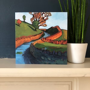 Cartões de felicitações - 'Via sinuosa' 15x15cm. Codifique 4CARDS410 para reivindicar a oferta de 4 por 10,00 na finalização da compra