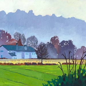 Misty morning. Ltd. edition Giclee print from my original oil painting.