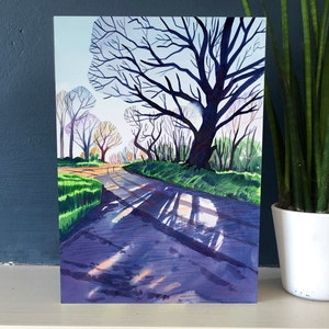 Biglietto di auguri - Beacon Hill, Bradninch 18 x 13 cm. Codice 4CARDS410 per richiedere l'offerta 4 per 10,00 al momento del pagamento. Valido solo per biglietti di auguri