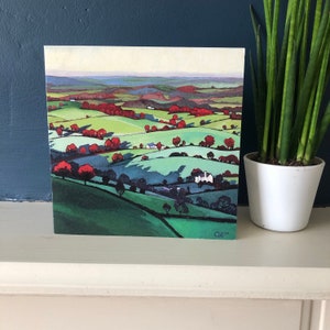Biglietti di auguri - Gelo precoce e ombre lunghe 15x15cm. Codice 4CARDS410 per richiedere l'offerta 4 per 10.00 al momento del checkout