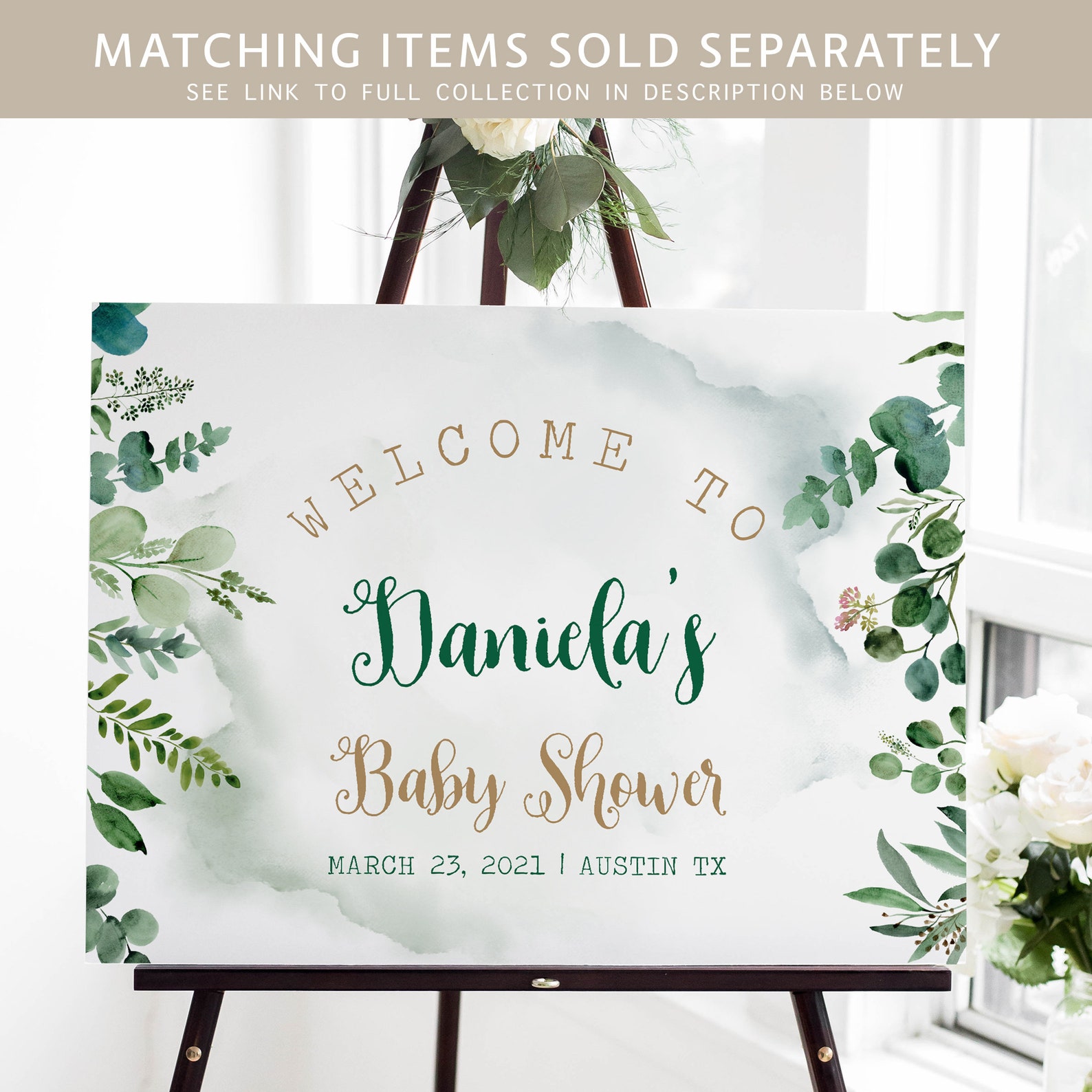 Greenery Baby Shower Who Knows Mom Best Game Rustic Greenery Etsy