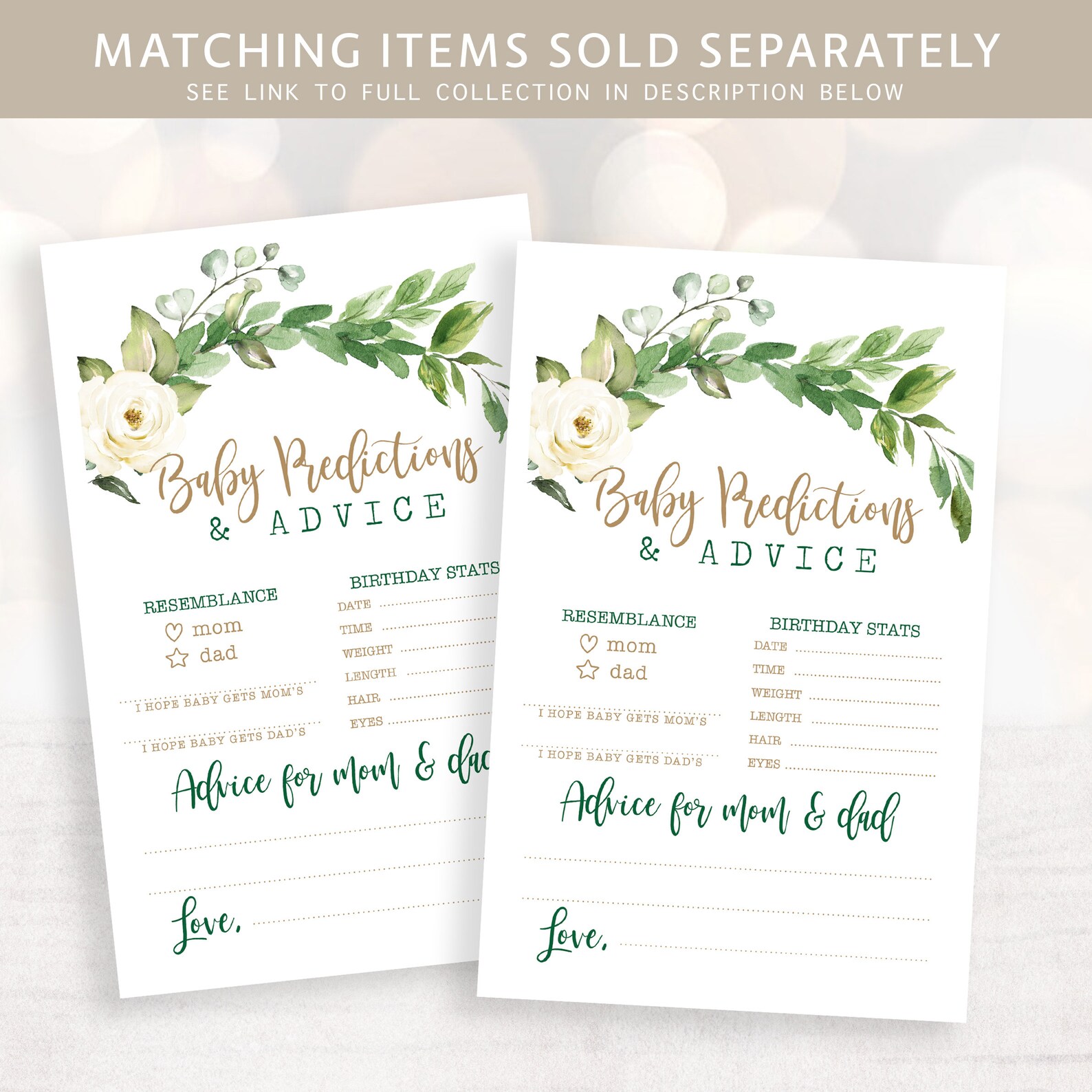 Rustic Greenery Twins Baby Shower Invitation Rustic Greenery Etsy