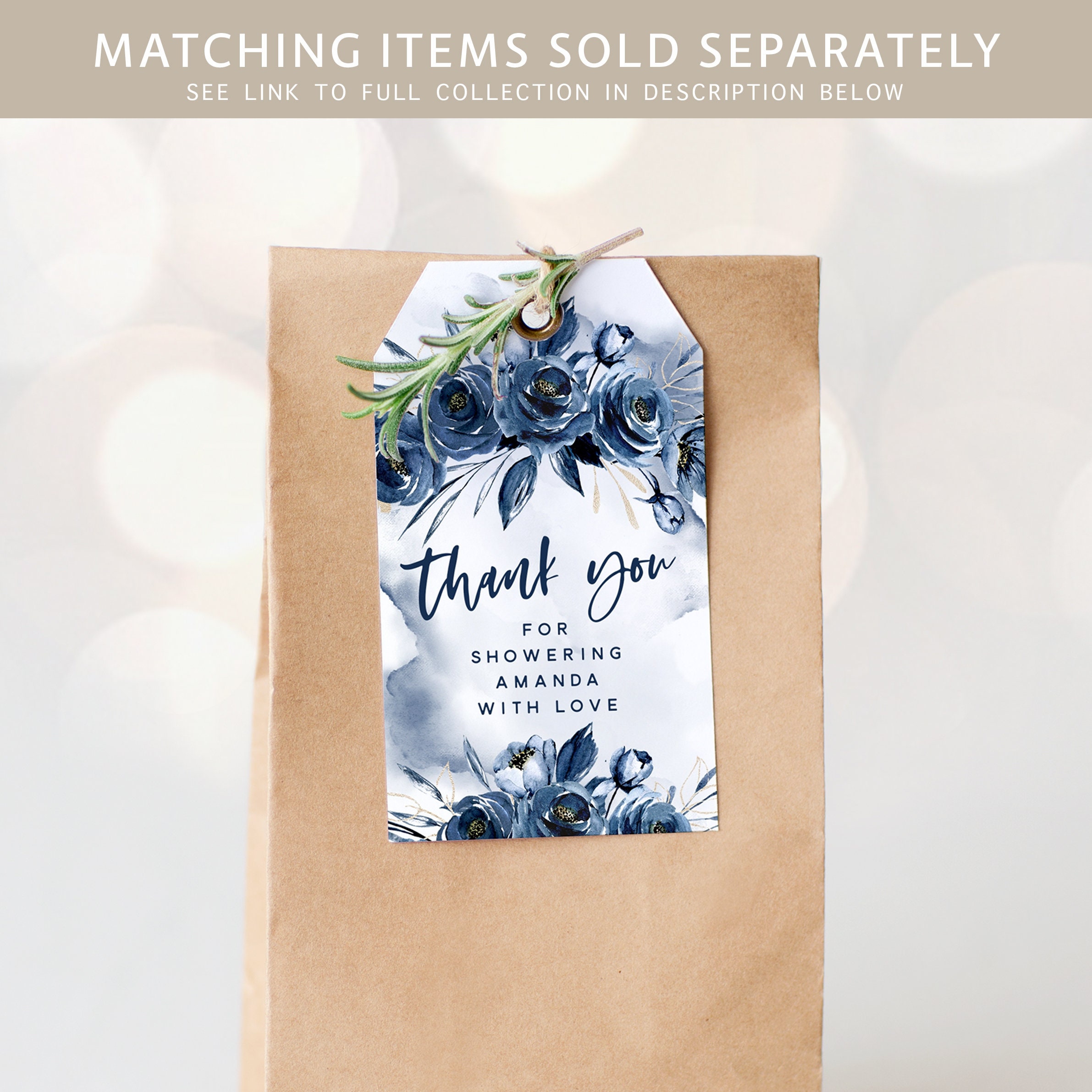 Navy blue boy baby shower game bundle Blue baby in bloom baby Etsy