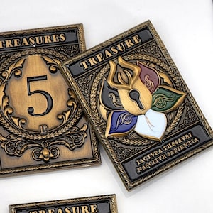 Tesouros Premiados de Tokens MtG - Tokens de Metal - Contadores de luxo não oficiais para Magic