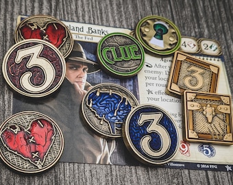 Arkham Small Playset – Inoffizielle Metall-Token, kompatibel mit Arkham Horror LCG