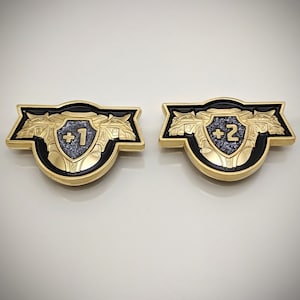 KeyForge Metal Armor - Sanctified Defense Token Set