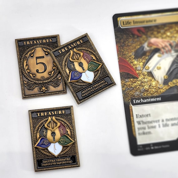 MtGトークン 貴重な宝物 - 金属トークン - マジックの非公式高級