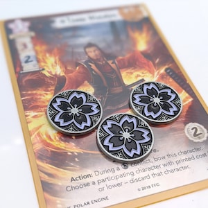 L5R Metal: Yozakura Night Blossom Tokens Unofficial L5R LCG Compatible Fate image 8