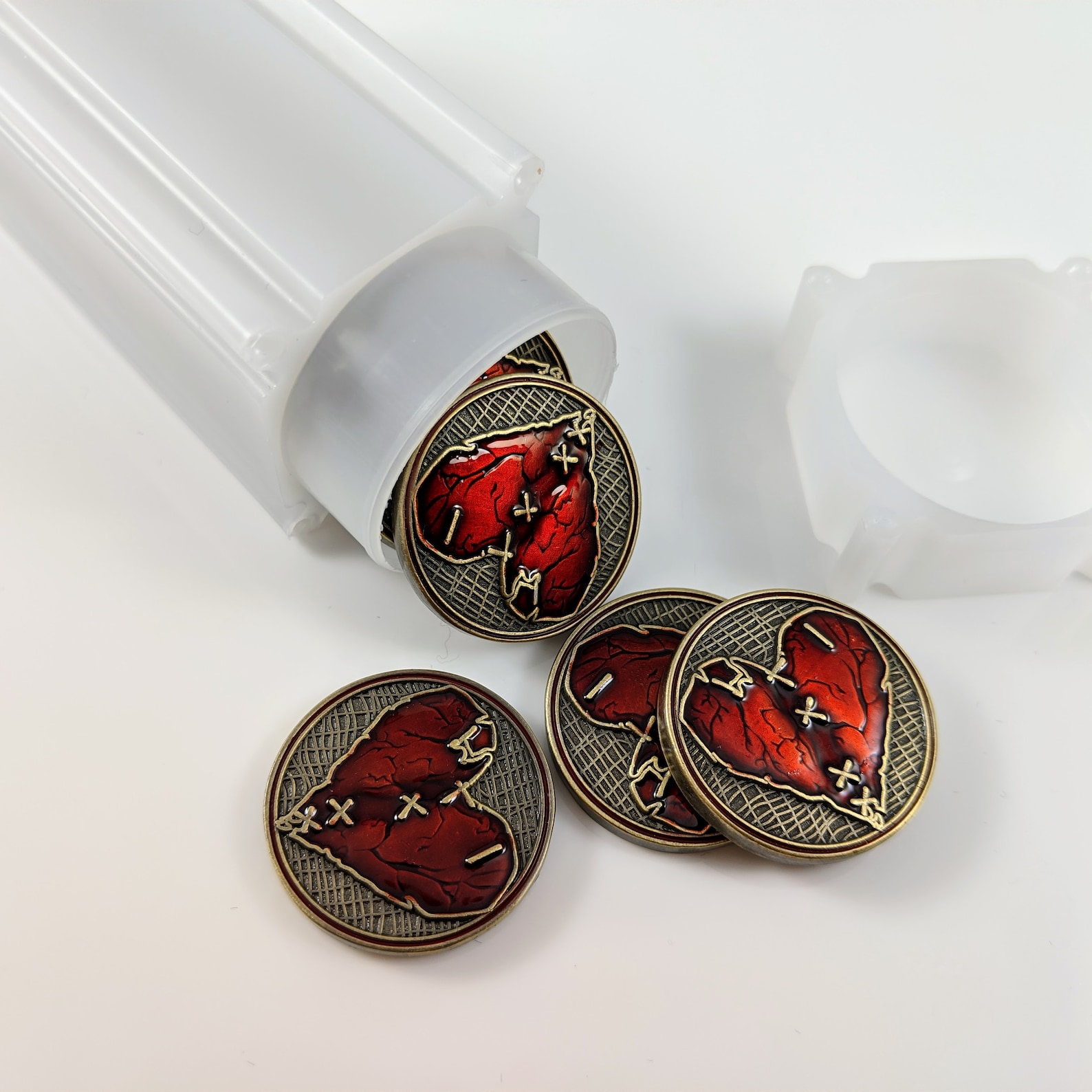 Arkham Metal Health: Wounded Heart Tokens Unofficial Luxury - Etsy