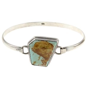 vintage sterling silver and turquoise bangle