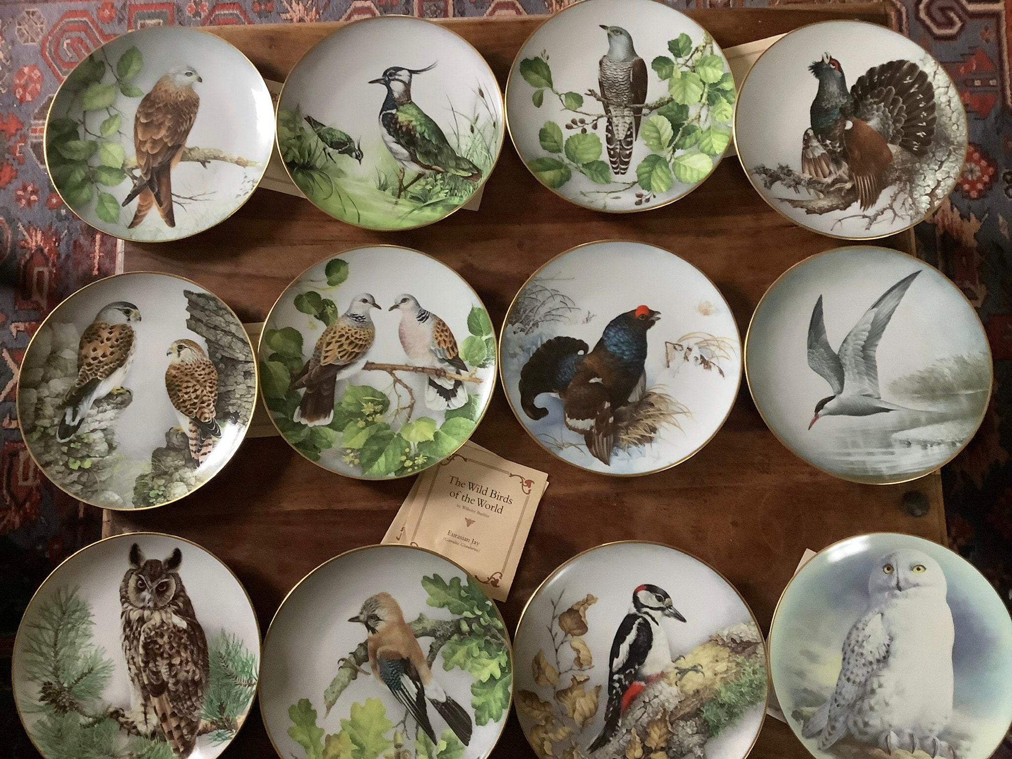 Collection of 12 Vintage Limited Edition Franklin Porcelain