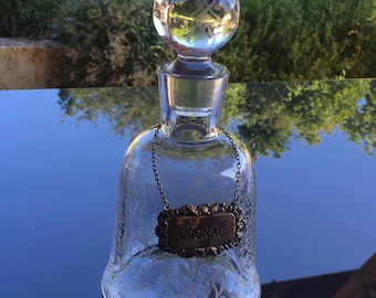Vintage Baccarat Camus Cognac Decanter: Piccadilly Barware, Signed