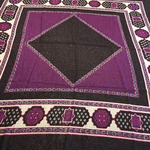 Vintage Scarf by french designer Louis Féraud wool blend