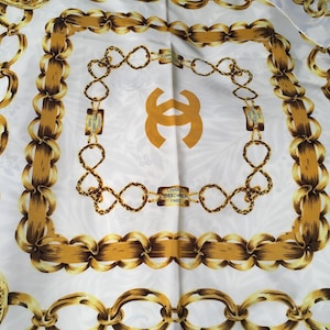 Gold chain chanel scarf - Etsy 日本