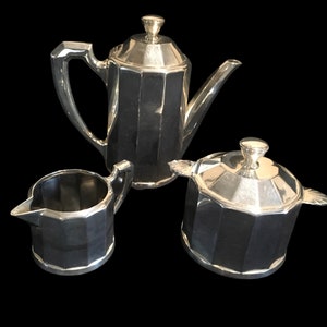 french art deco small coffee set by Christofle