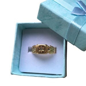 Bague gitane en or 18 carats et diamants taille ancienne de l'époque victorienne
