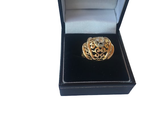 Vintage Circa 1960s 0.50 Carat Rose Cut Diamond Leaf Trilogy Ring 20 Carat  Gold For Sale at 1stDibs | 20 karat gold, 20 carat gold price, gold 20 carat  price