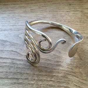 handcrafted vintage french silver plated fork Bangle