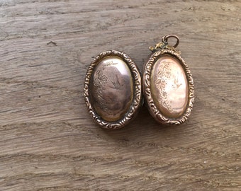 Antique Victorian gold locket pendant