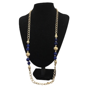 vintage designer Christian Dior long gold sautoir necklace