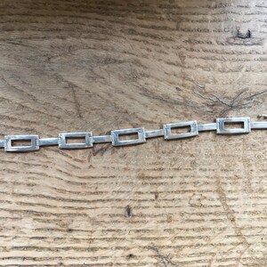 Rektangulärt armband i sterlingsilver, vintagestil